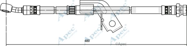 APEC BRAKING Тормозной шланг HOS4141